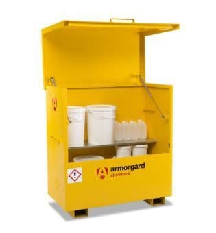 Lockable storage solutions for chemicals