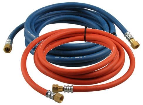 Oxygen / propane fitted welding hose sets 8mm bore