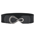Belt Women's  Wide Elastic Stretch Fashion Belt  Designer Belts Abstract Buckle Zabardo